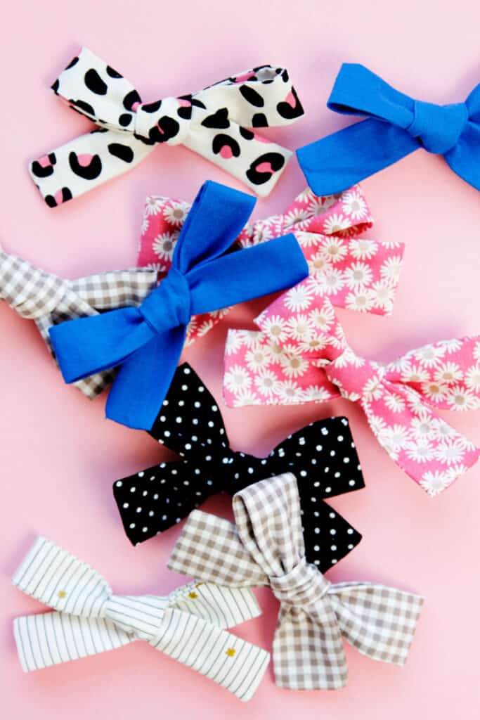 how to make hand tied fabric bows - see kate sew